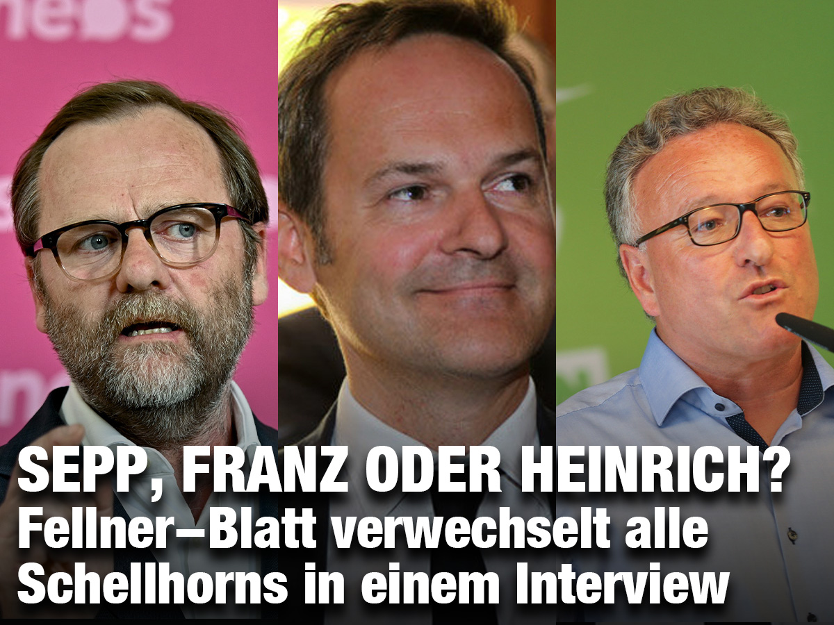 Sepp Franz Oder Heinrich Fellner Blatt Verwechselt Alle Schellhorns In Einem Interview Zackzack At